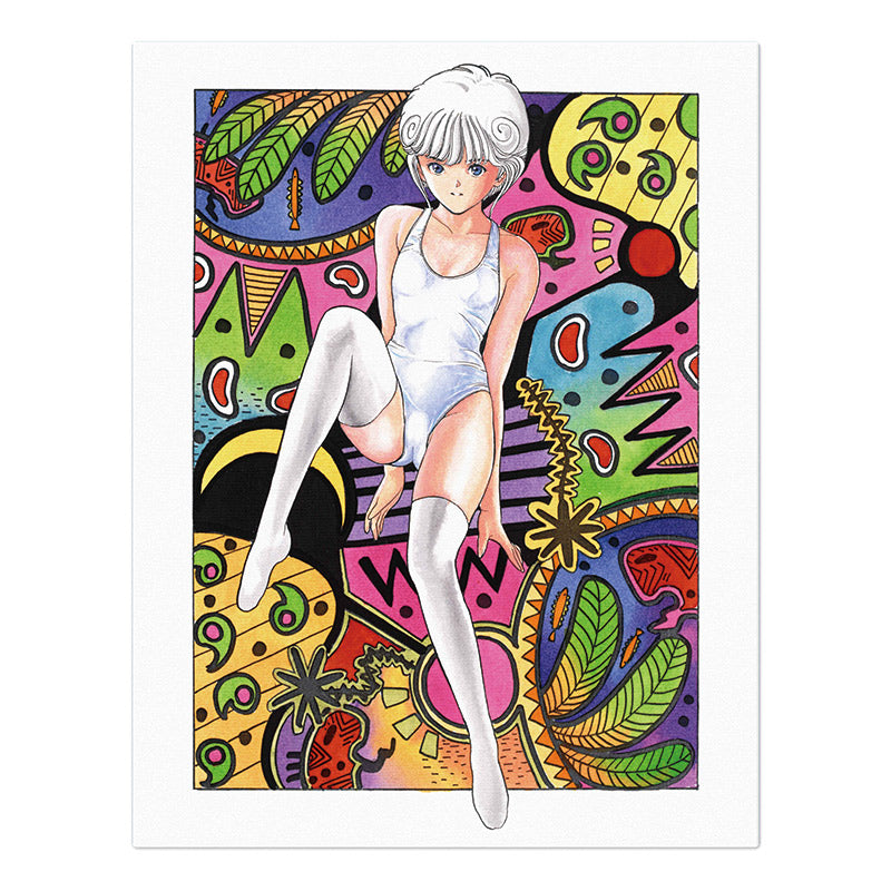 桂正和展 ウイングマン F6キャラファインボード 40th Anniversary 桂正和 ～キャラクターデザインの世界展～】F6