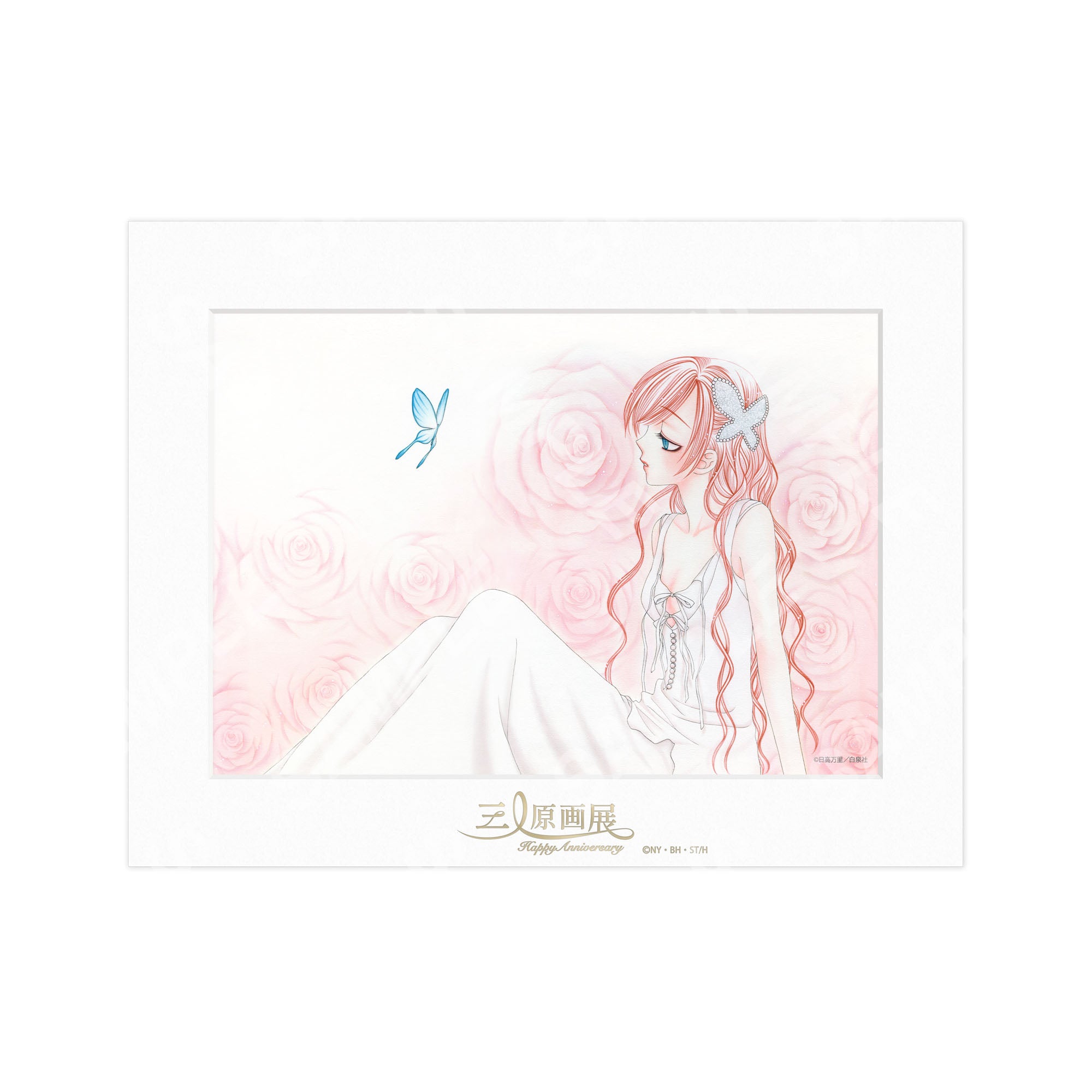 【希少】ogawa yohei イラスト アクリル 原画 三人原画展】キャラファインマットC：日高万里/V・B・ローズ[2026年10