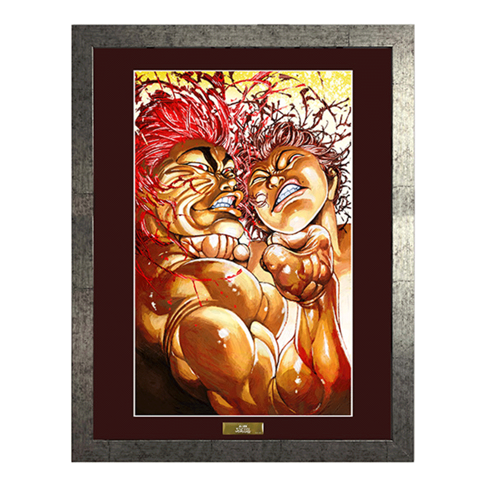 地上最強刃牙展ッ！高級複製原画 板垣恵介先生直筆サイン&拇印入り 連載30周年記念 地上最強刃牙展ッ！ in ところざわサクラタウン