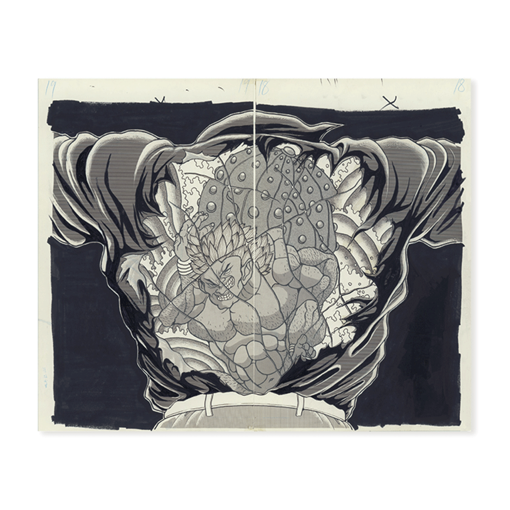 刃牙　侠客立ち　おとこだち　複製原画 刃牙 侠客立ち おとこだち 複製原画 - メルカリ