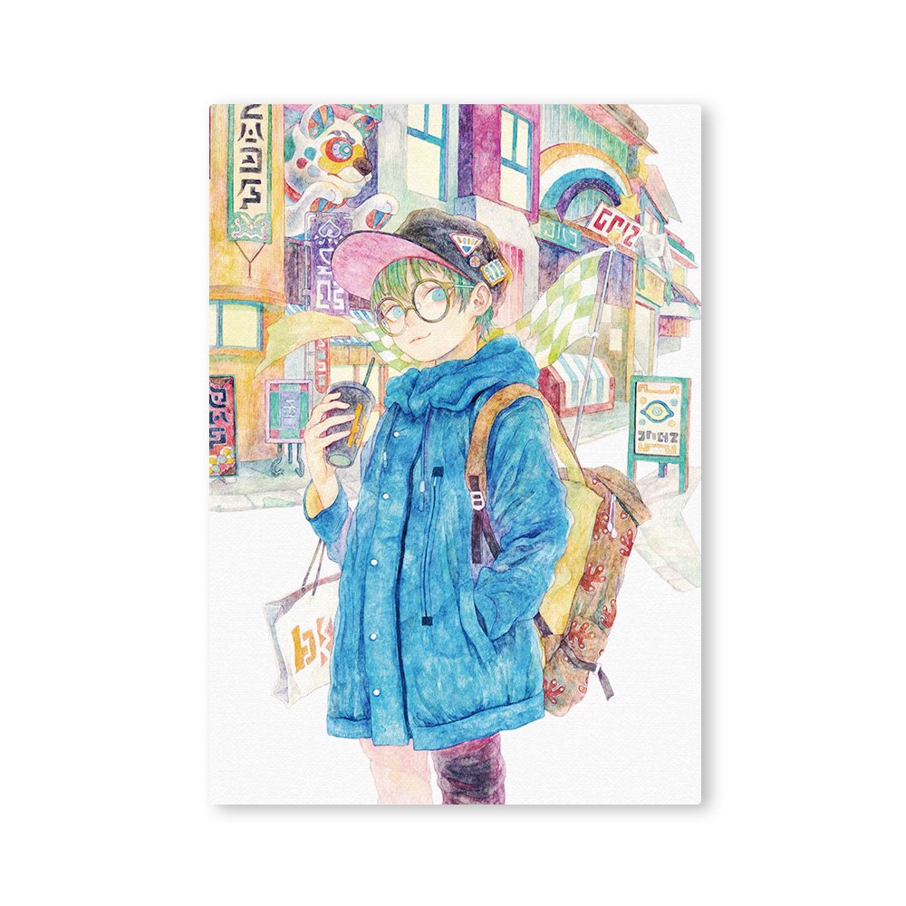 るん太 キャラファインボード『おでかけ』 ｜P3キャラファインボード